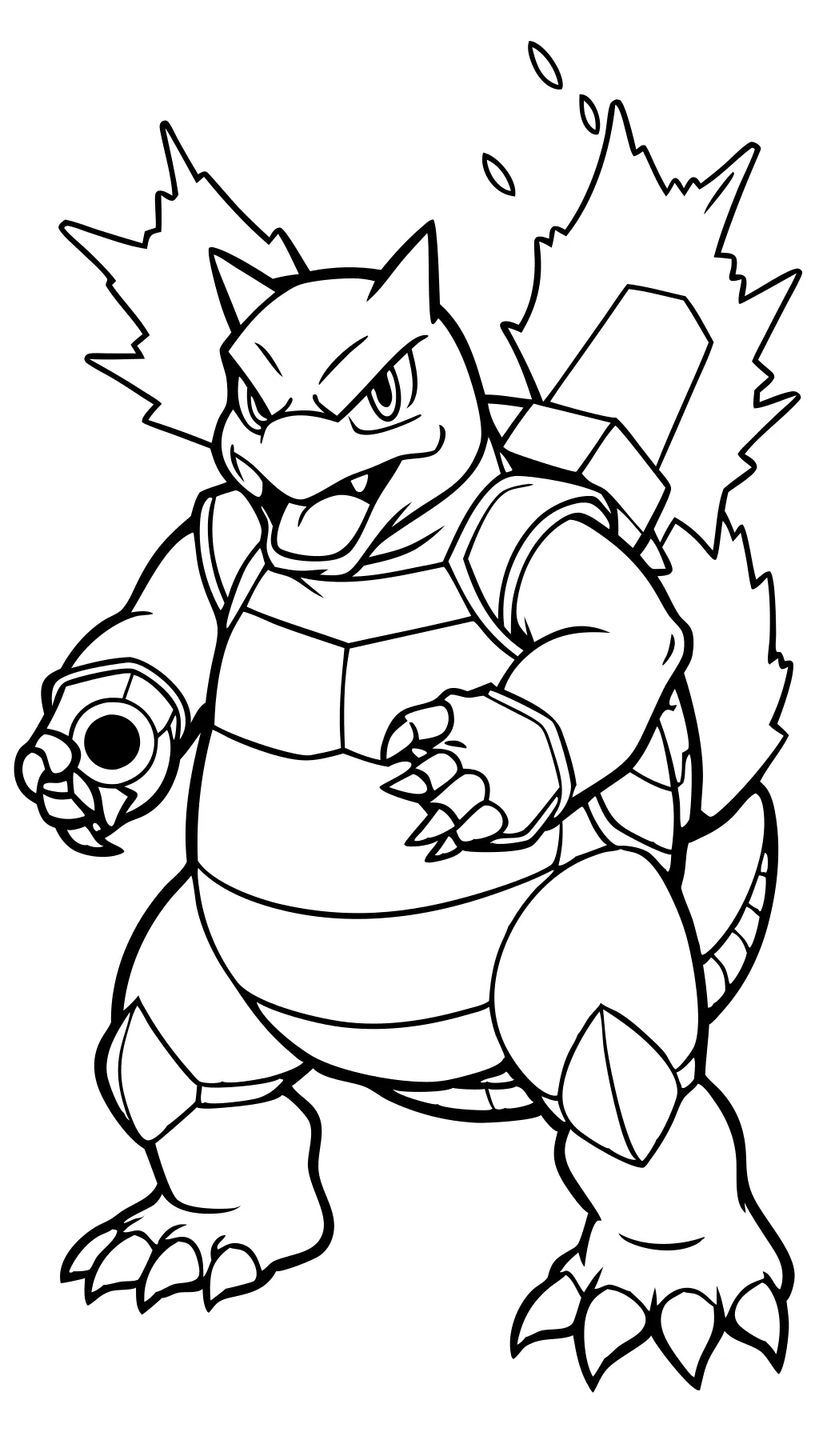 Pokemon Blastoise Coloring Pages